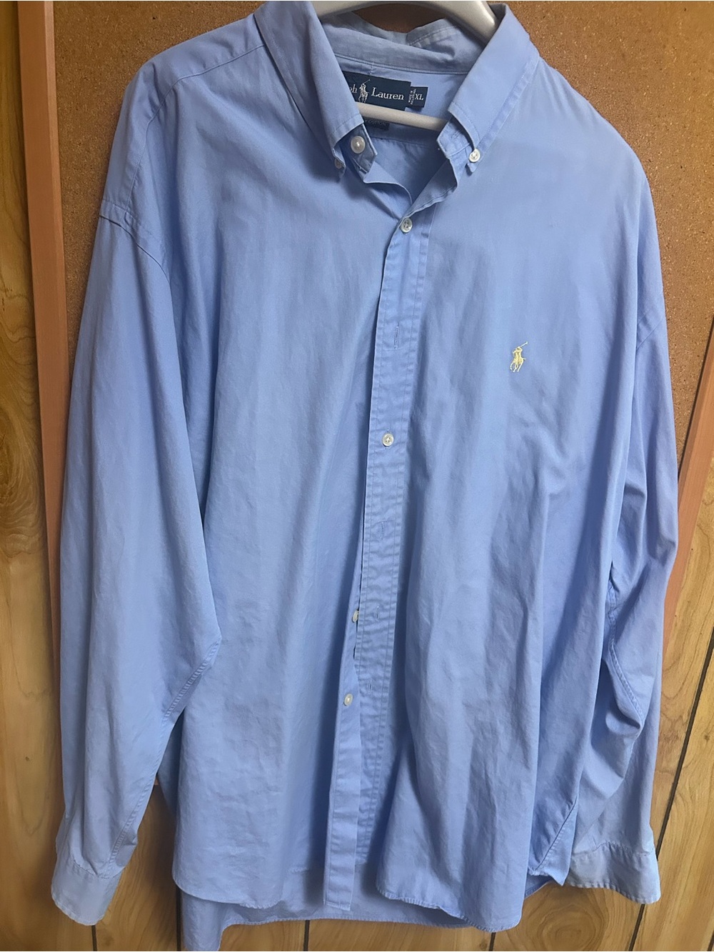 Ralph Lauren Men’s Classic Button-Down Shirt — Light Blue